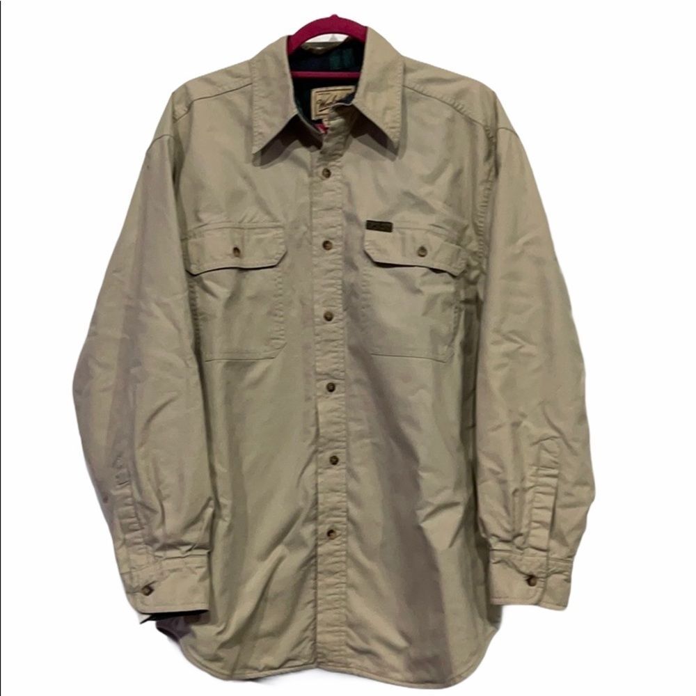 Woolrich Vintage Flannel Work Shirt Jacket Shacket Medium